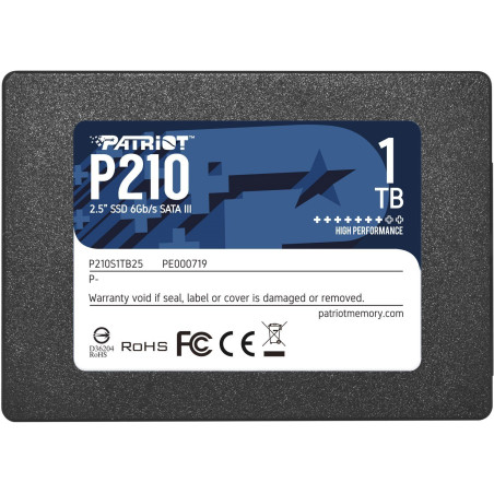 Ssd 1tb patriot p210 430/520 sa3 [p210s1tb25]