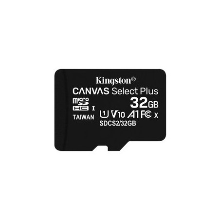 32gb scheda microsdhc kingston canvas select plus c10 uhs-i 100mb/s