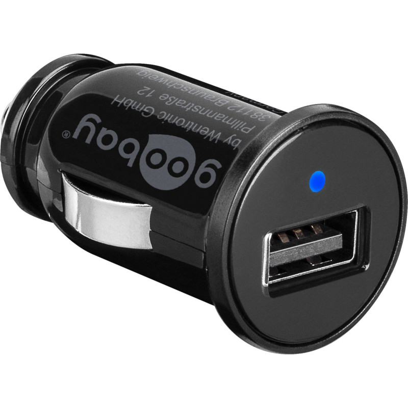 Alimentatore da auto goobay 44176 1 porta usb con uscita 1a nero