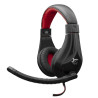 Cuffie white shark serval gh2040 nero rosso