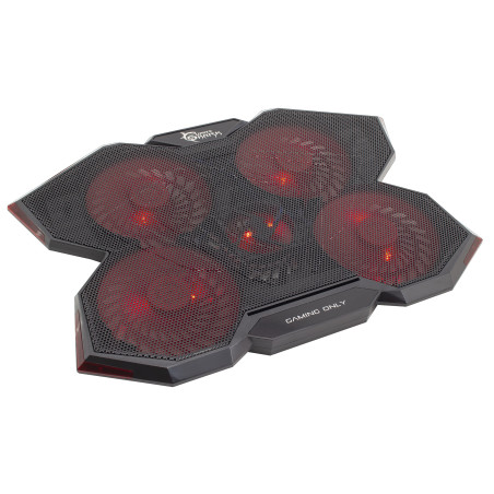 Supporto ventilato notebook white shark led gcp-29 fino a 17.3''