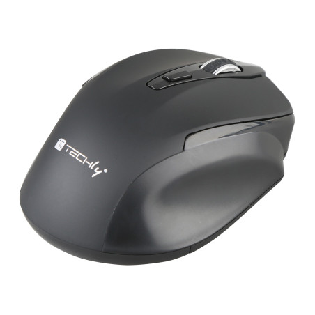 mouse techly wireless 1600dpi nero