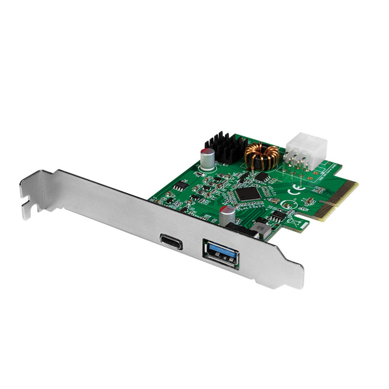 Scheda pci express logilink usb 3.2 gen2x1, 1x usb-c pd 3.0 e