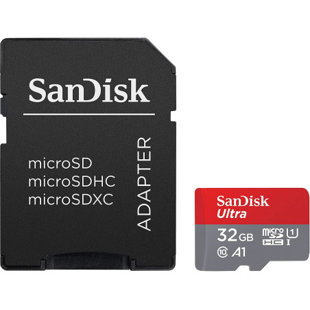 32gb scheda microsdhc sandisk ultra microsdhc 120mb/s + adattatore