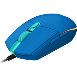 Mouse ottico da gioco logitech g203 lightsync blu [910-005798]