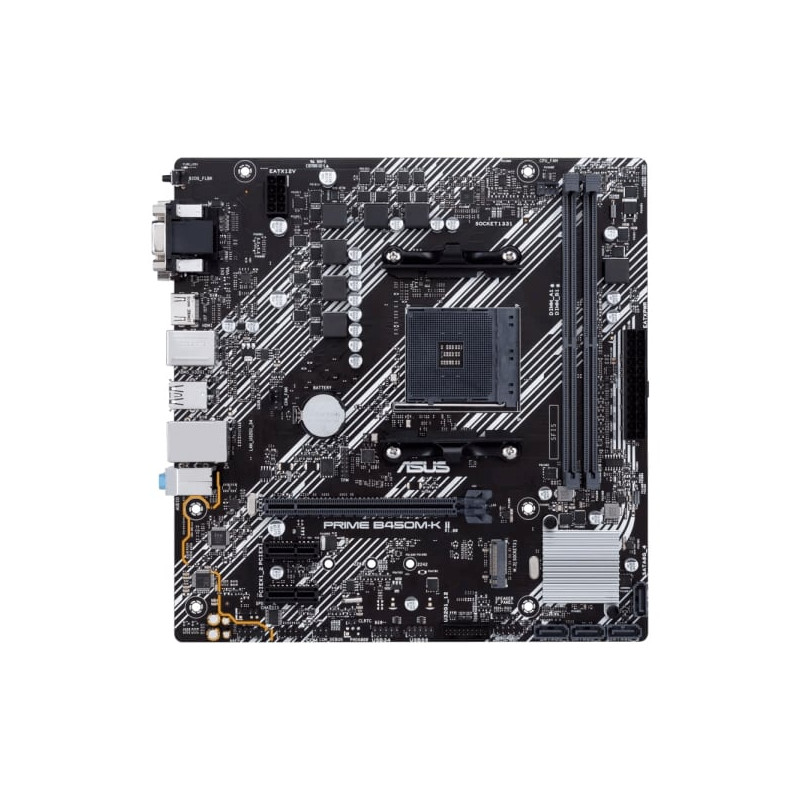Scheda madre asus prime b450m-k ii (am4) (d) [90mb1600-m0eay0]