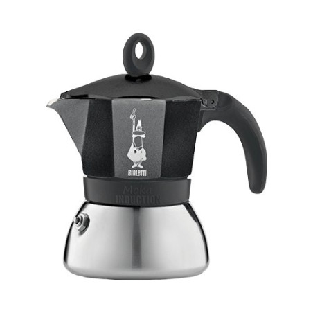 Caffettiera bialetti induzione moka pot 6tz nero