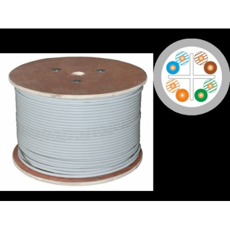 Cavo di rete a-lan in bobina kiu6lsoh500b 500m cat6 u/utp (utp)