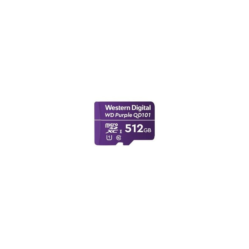 512gb scheda microsdhc western digital purple 3d nand flash,lila,