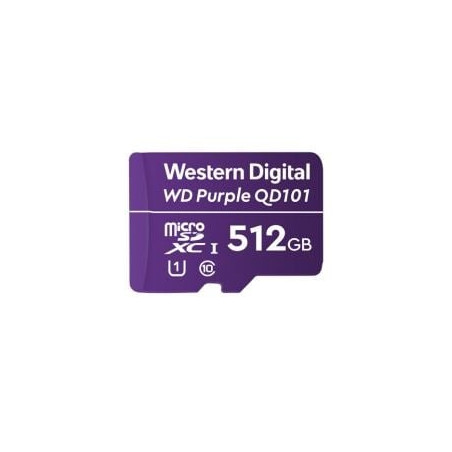 512gb scheda microsdhc western digital purple 3d nand flash,lila,