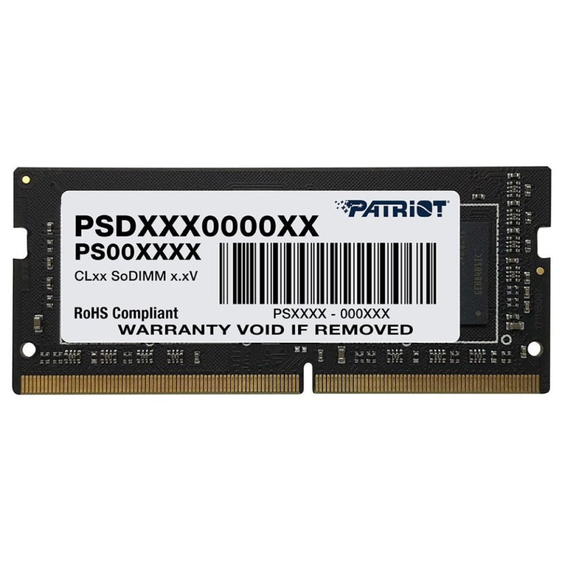 Ram so-dimm ddr4 32gb patriot signature 3200mhz / cl22 / 1,2v