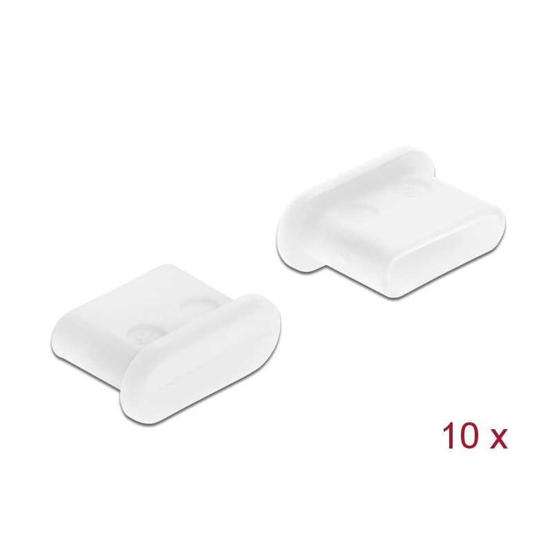 Parapolvere delock usb-c bu 10st bianco 64095 [64095]
