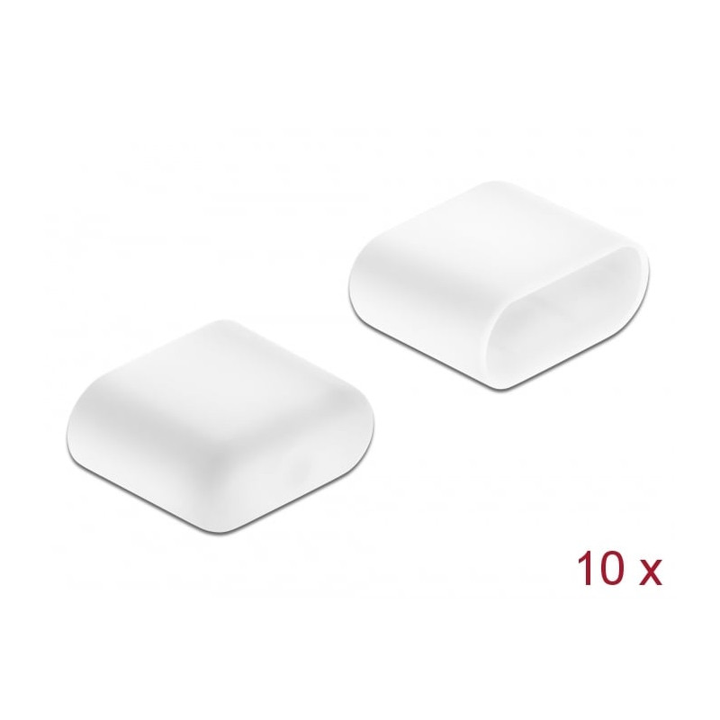 Parapolvere delock usb-c spina 10st bianco 64096 [64096]