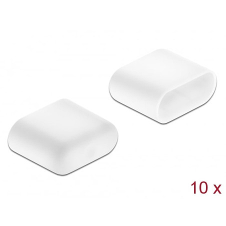 Parapolvere delock usb-c spina 10st bianco 64096 [64096]