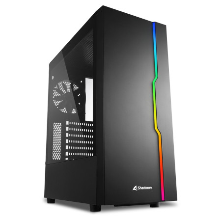 Case sharkoon slider rgb atx nero [4044951029846]