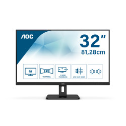 Monitor led 32" aoc e2 u32e2n 4k ultra hd 3840x2160p classe