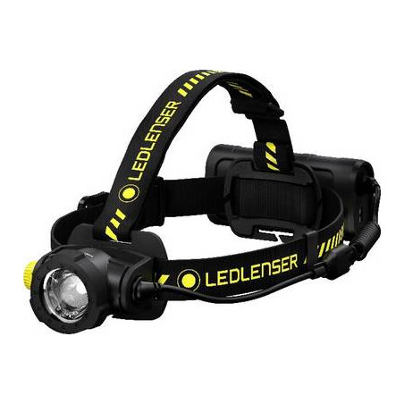 Lampada frontale ledlenser h15r lavoro nero/giallo [502196]