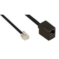 Connettore delock rj12 2,5mx15mm nero [18835]