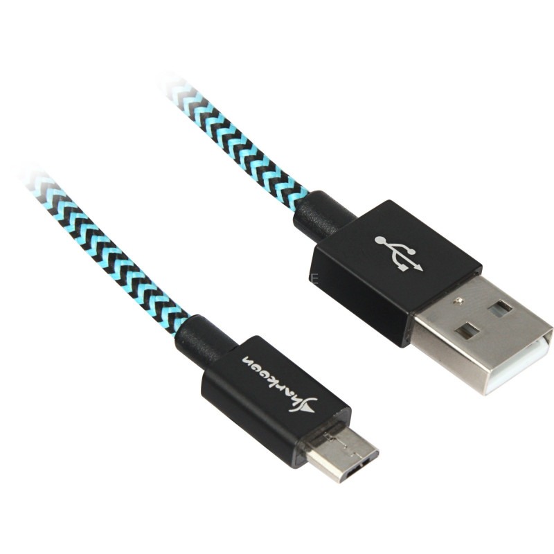 Cavo sharkoon usb 2.0 a-b bk/bu 1.0m [4044951027088]