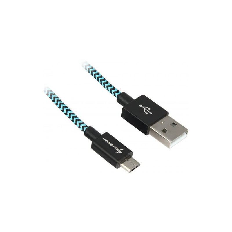 Cavo sharkoon usb 2.0 a-b bk/bu 2.0m [4044951027095]
