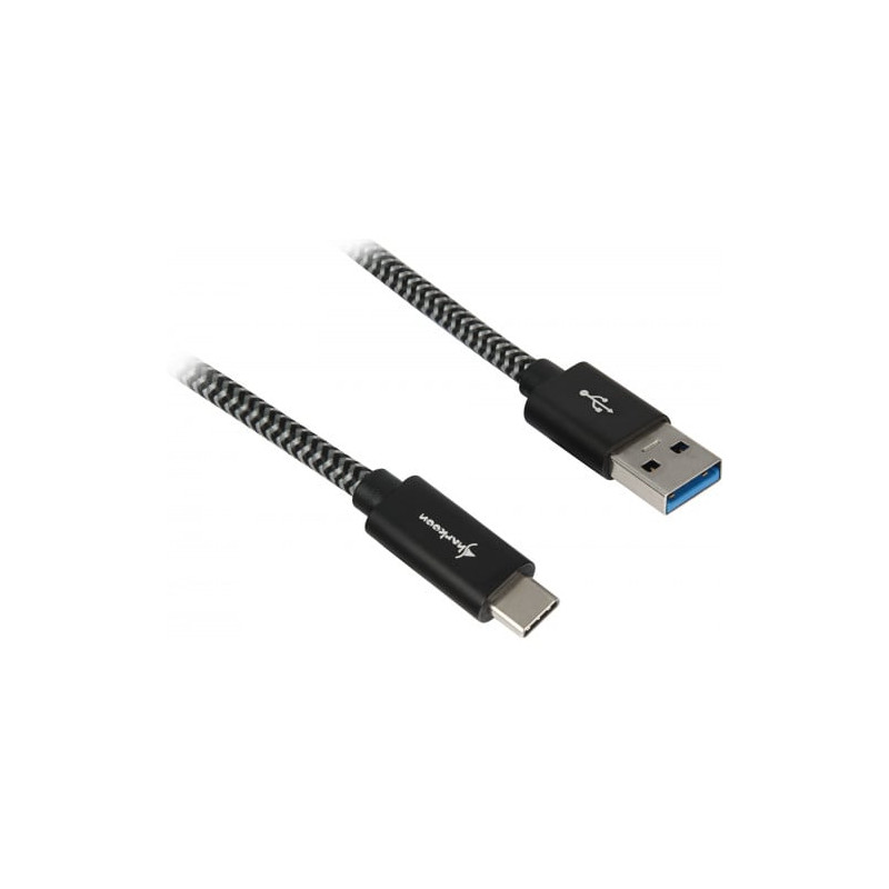 Cavo sharkoon usb 3.1 a-c nero/grigio 0.5m [4044951027033]