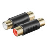 Adattatore goobay a 181 g, 2xrca, 2xrca, femmina/femmina [12419]