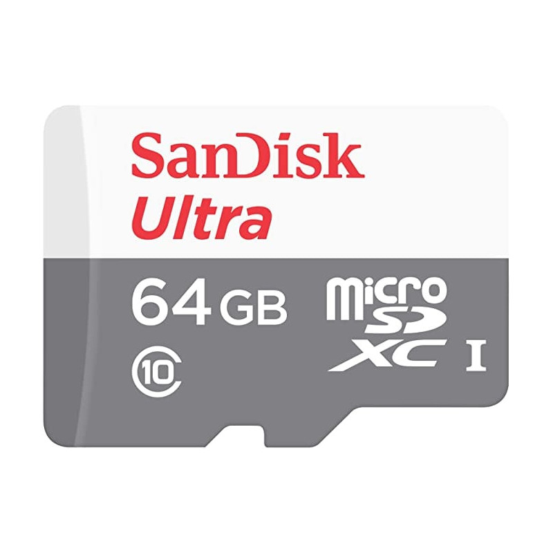 64gb scheda microsdxc sandisk ultra class 10 [sdsqunr-064g-gn3mn]