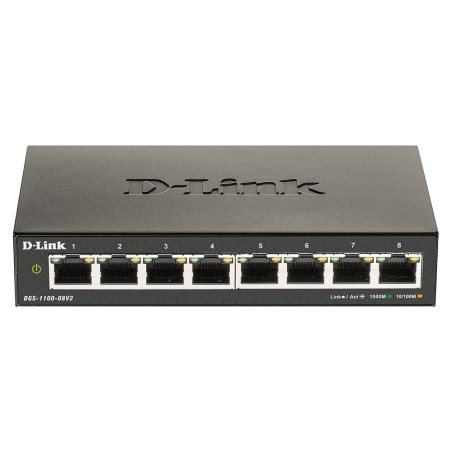 Switch d-link dgs-1100-08v2 8 porte [dgs-1100-08v2]