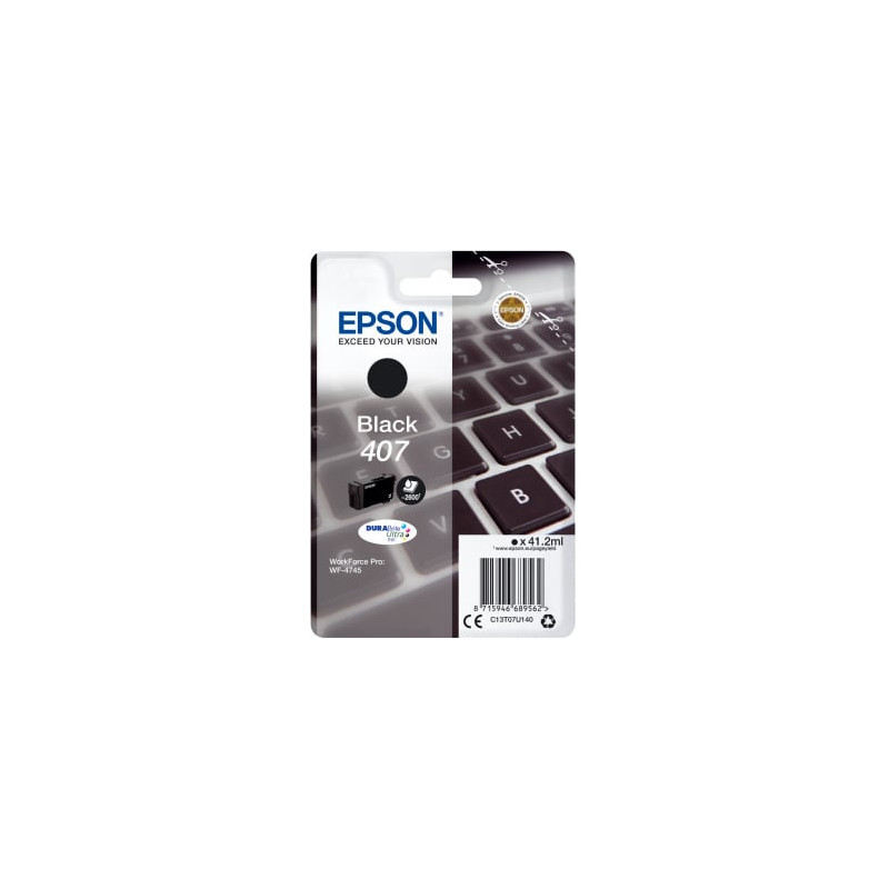 Cartuccia epson t07u1 nero 41.2ml 2600pgs nero [erepsc13t07u140]
