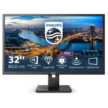 Monitor led 32" philips 325b1l 2k ultra hd 2560x1440p classe