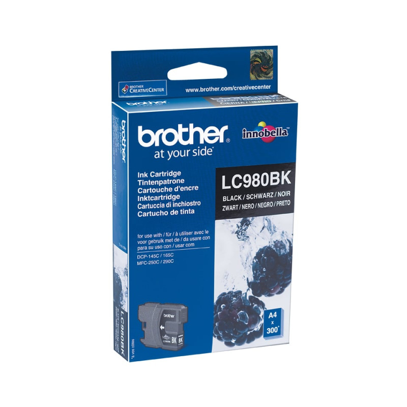 cartuccia brother tintebk lc-980bk nero [lc980bk]