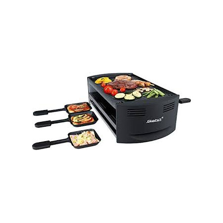 Steba pizza-raclette rc 6 bake & grill nero [630600]
