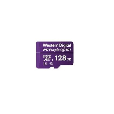 128gb scheda microsd western digital wd purple surveillance xc class