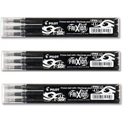 Set 3 refill sfera frixionball 0.7mm nero pilot [006656]