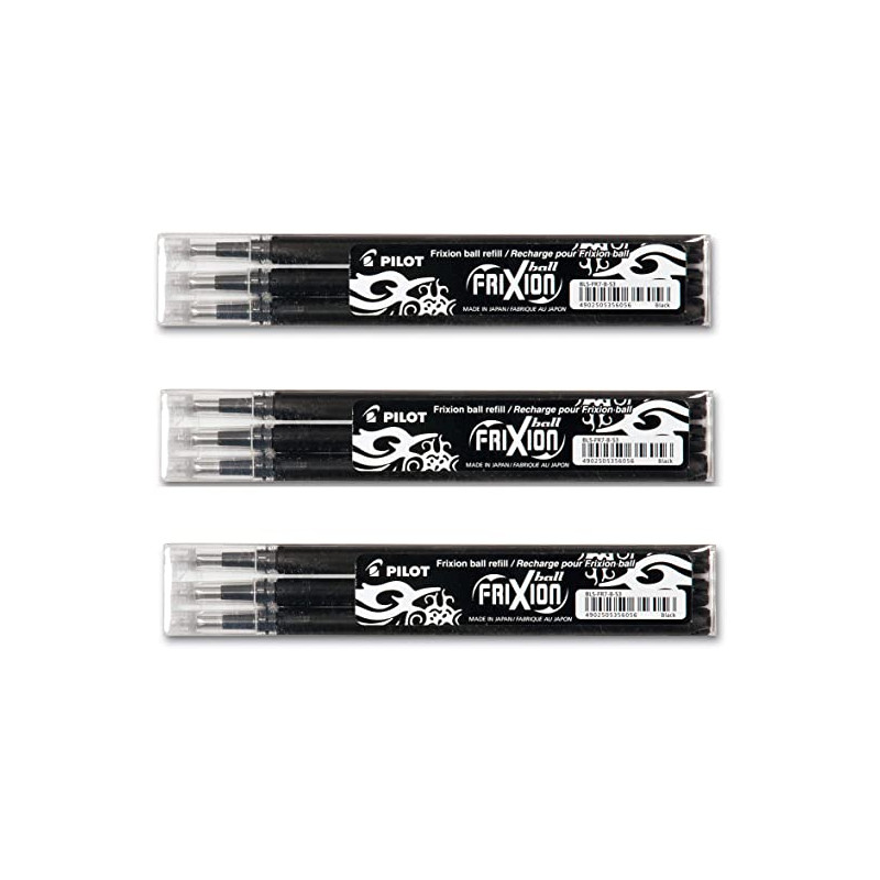 Set 3 refill sfera frixionball 0.7mm nero pilot [006656]