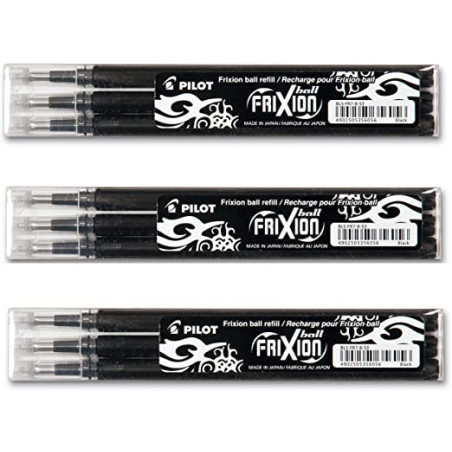 Set 3 refill sfera frixionball 0.7mm nero pilot [006656]