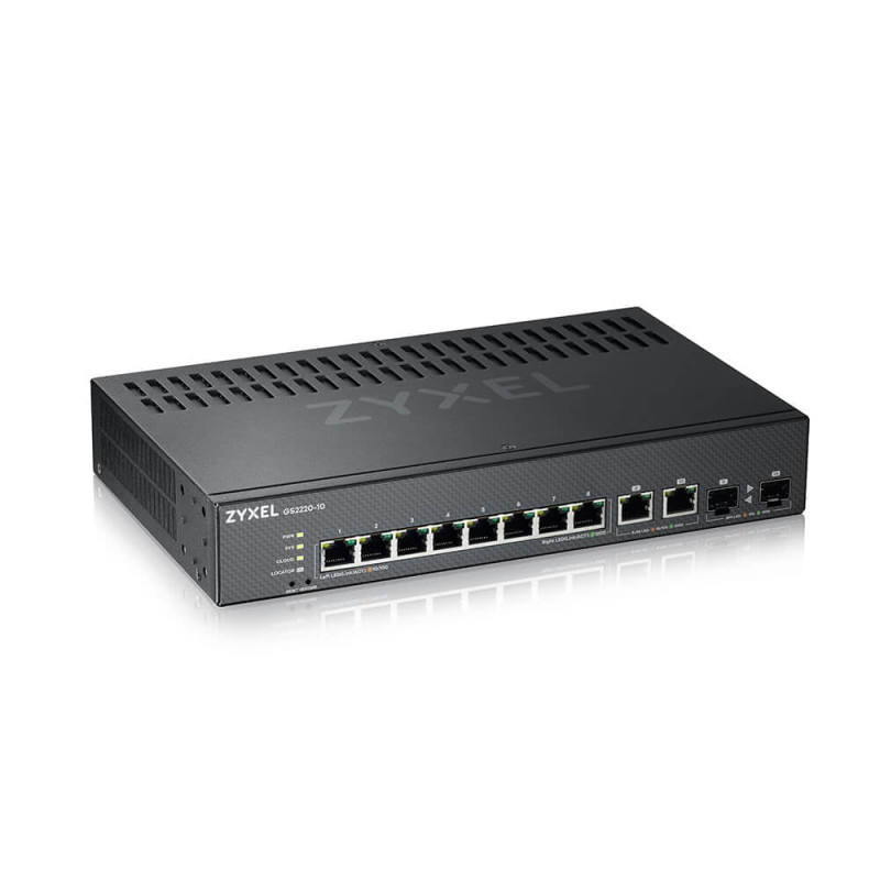 Switch zyxel gs2220-10 8 x 10/100/1000 + 2 x combo gigabit sfp