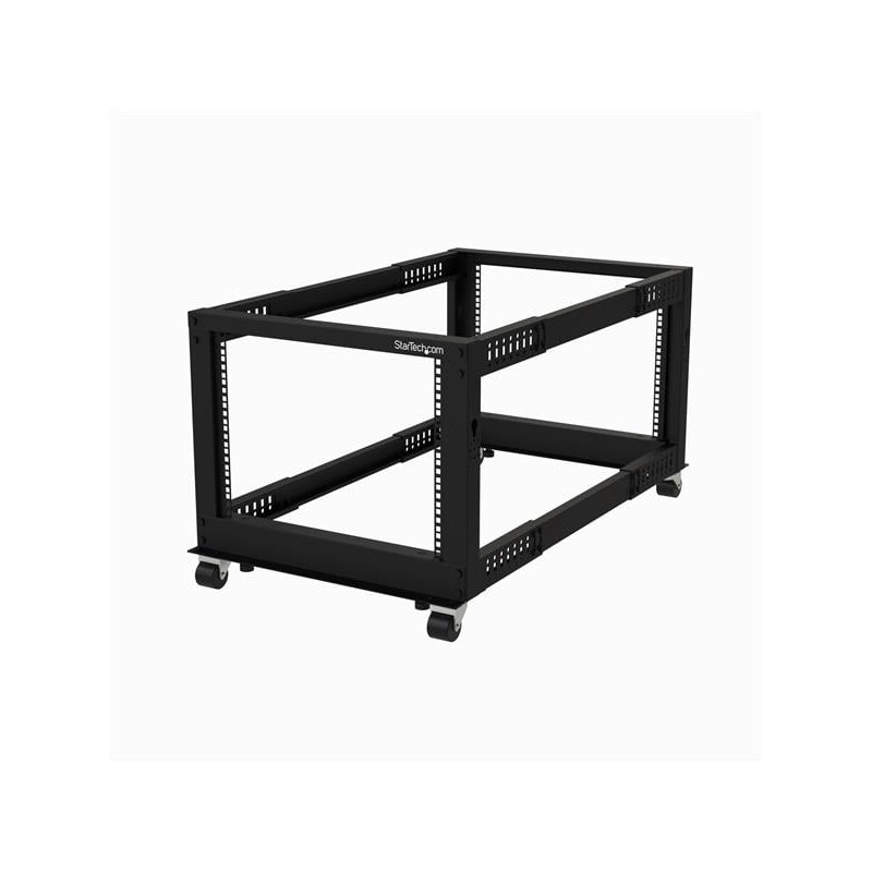 Armadio rack per server 19" startech a telaio aperto nero 8u