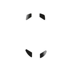 Pattini mouse glorious pc gaming race g-floats in ptfe ceramica