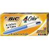 Scatola 12 penne sfera scatto 4 colori bic [801867]