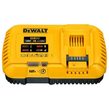 Caricabatterie trapano dewalt xr flexvolt rapido di sistema [dcb117-qw]