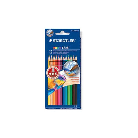 Astuccio 12 matite colorate 144 aquarell noris club staedtler [14410nc12]