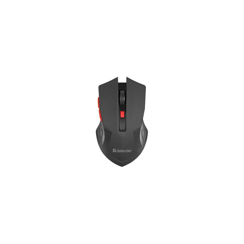 Mouse defender accura mm-275 rf nero rosso 1600dpi 6p [52276]