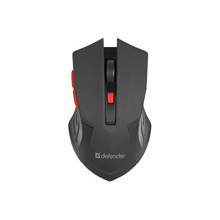 Mouse defender accura mm-275 rf nero rosso 1600dpi 6p [52276]