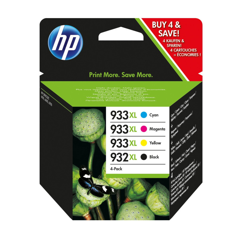 Cartuccia hp multipack no.932/933 1x400pagine+3x330pagine nero+ciano/magenta/giallo