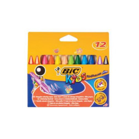 Astuccio 12 pastelli kids plastidecor triangle bic [829773]