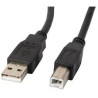 Cavo usb lanberg usb-a m/m 2.0 1.0m nero
