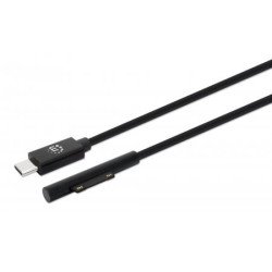 Cavo usb-c a surface manhattan 353632 1,8m nero