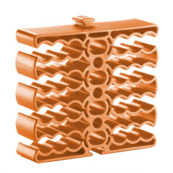 Fermacavi techly 24 cavi arancione