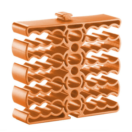 Fermacavi techly 24 cavi arancione